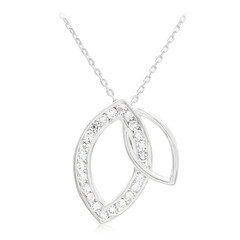 Collar en plata con Topacio blanco