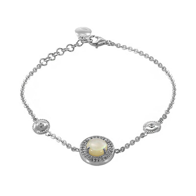 Brazalete en plata con Concha de Abalone