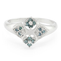 Anillo en plata con Diamante fantasía