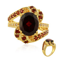 Anillo en plata con Granate de la India