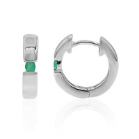 Pendientes en plata con Esmeralda
