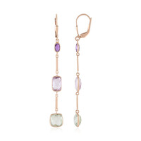 Pendientes en plata con Amatista Rosa de Francia (KM by Juwelo)