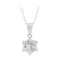 Collar en plata con Topacio blanco