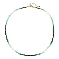 Collar en plata con Esmeralda de Brasil