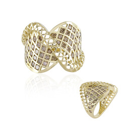 Anillo en oro con Diamante champán I2 (Ornaments by de Melo)