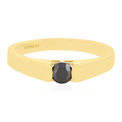 Anillo en plata con Diamante negro