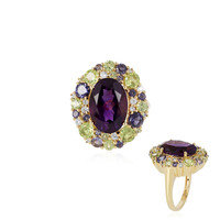 Anillo en plata con Amatista