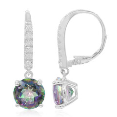Pendientes en plata con Cuarzo místico