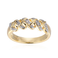 Anillo en latón con Diamante I3 (I) (Juwelo Style)