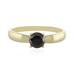 Anillo en oro con Diamante negro