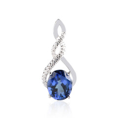 Colgante en plata con Topacio azul royal