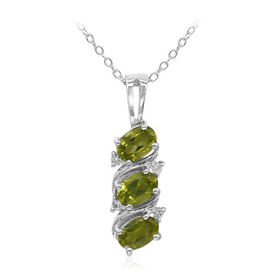 Collar en plata con Peridoto de Birmania