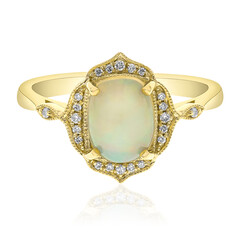 Anillo en oro con Ópalo Welo AAA