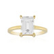 Anillo en plata con Topacio blanco