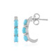 Pendientes en plata con Turquesa bella durmiente