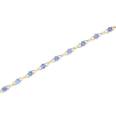 Brazalete en oro con Tanzanita AAA