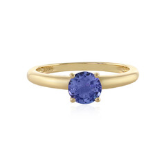Anillo en oro con Tanzanita sin calentar