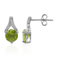 Pendientes en plata con Peridoto de Birmania