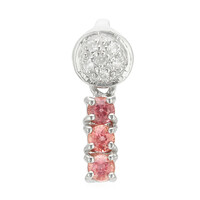 Colgante en plata con Zafiro Padparadscha