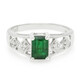 Anillo en plata con Esmeralda de Bahía