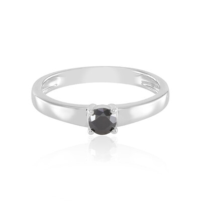 Anillo en plata con Diamante negro