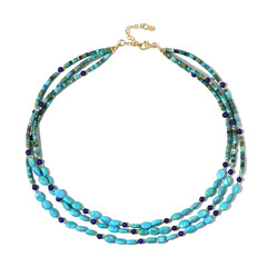 Collar en plata con Turquesa de Arizona (Riya)