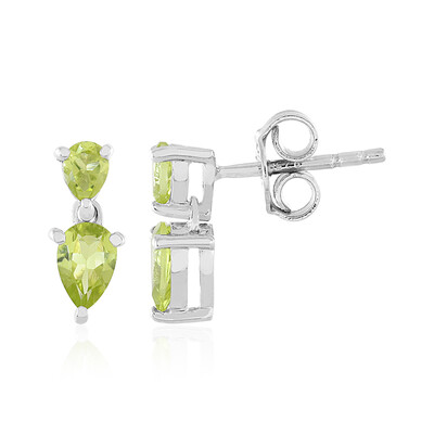 Pendientes en plata con Peridoto