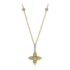 Collar en oro con Diamante amarillo SI2 (CIRARI)
