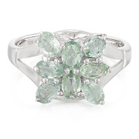 Anillo en plata con Turmalina Paraíba