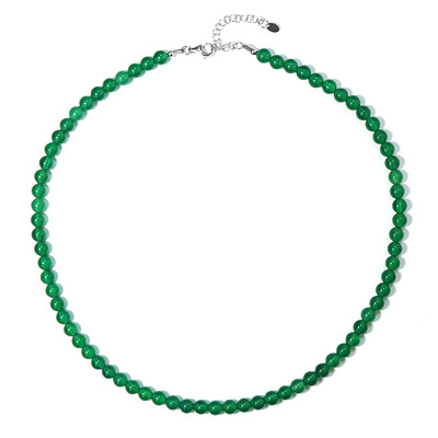 Collar en plata con Ónix verde