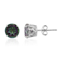 Pendientes en plata con Cuarzo místico