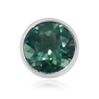 Colgante en plata con Fluorita azul petróleo