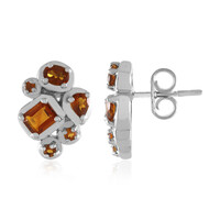Pendientes en plata con Citrino de Madeira