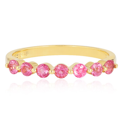 Anillo en plata con Turmalina rosa