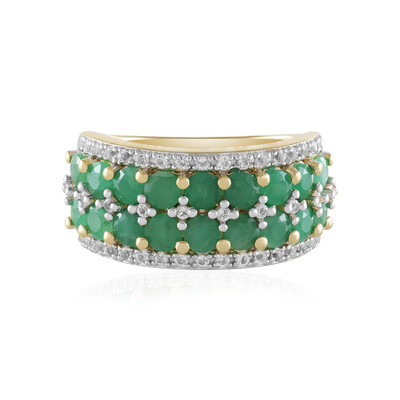 Anillo en plata con Esmeralda de Socoto