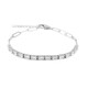 Brazalete en plata con Topacio blanco