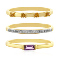 Anillo en plata con Amatista