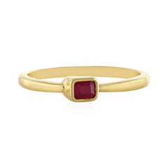 Anillo en plata con Rubí de Mozambique