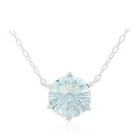 Collar en plata con Topacio azul cielo