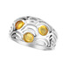 Anillo en plata con Ámbar báltico limón (dagen)