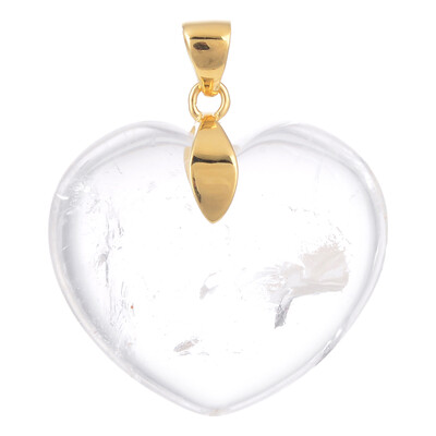 Colgante en plata con Cuarzo blanco
