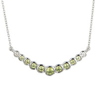 Collar en plata con Peridoto