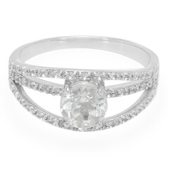 Anillo en plata con Topacio glacial