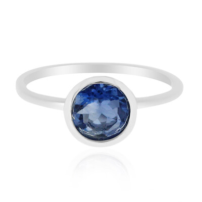Anillo en plata con Fluorita de color cambiante
