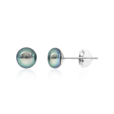 Pendientes en plata con Perla Freshwater
