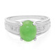 Anillo en plata con Crisoprasa imperial