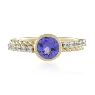 Anillo en oro con Tanzanita AAA (de Melo)