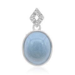 Colgante en plata con Ópalo azul de Madagascar