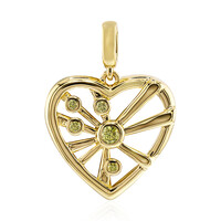 Colgante en oro con Diamante amarillo VS1