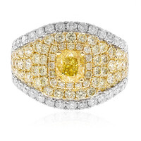 Anillo en oro con Diamante amarillo SI2 (CIRARI)